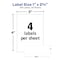 Avery All-Purpose Labels, 1 x 2.75", PK128 6113 - alternate 2