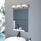Vaxcel Fairmont 3-Light Vanity Light, Satin Nickel, Art Deco, Clear Ribbed Glass, 25.5-In. Wide W0587 - alternate 3