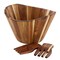 Megachef Large Acacia Wood Salad Bowl with Serving Utensils MC-WBOWL1 - alternate 3