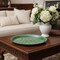Homeroots 14" Green Metal Etched Round Serving Tray 634509 - alternate 4