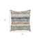 Homeroots Set of Two Blue Striped Cotton Throw Pillow With Fringe, 2PK 554580 - alternate 3