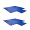 Mytee Products Superlight 14oz Flatbed Trailer Lumber Steel Tarp 20x27 6ft Drop - Blue, 2PK SLLT6FT-BLUEx2 - alternate 4