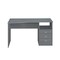 Homeroots 51" Gray Wood Computer Desk With Three Drawers 723757 - alternate 1