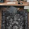 World Rug Gallery Vintage Medallion Area Rug 4 ft x 6 ft Black WR142BLACK4X6 - alternate 1