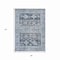 Homeroots 3' X 5' Blue And Denim Blue Aztec Washable Indoor Outdoor Area Rug 616592 - alternate 2