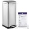 Happimess Betty Retro 8-Gallon Step-Open Trash Can, Platinum Silver HPM1007D - alternate 2
