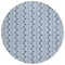 Homeroots 8' Denim Blue And Ivory Round Ogee Washable Indoor Outdoor Area Rug 601550 - alternate 3