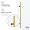 Vigo E-Class 36 in. L x 48 in. W x 82 in. H Frameless Sliding Shower Enclosure Kit in Matte Gold VG6053MGCL48WR - alternate 2
