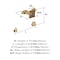 Amerock Glacio Clear/Champagne Bronze Contemporary 5-7/16 in 138 mm Length Towel Ring BH36062CCZ - alternate 4