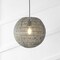 Jonathan Y Luna 15.75" 1-Light Bohemian Modern Woven Rattan/Iron LED Pendant, Grey/Black JYL6503D - alternate 4