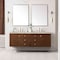 James Martin Vanities Amberly 72" Double Vanity, Mid-Century Walnut, w/ 3 CM Tajnar Eclos Top w/FreePower Wireless Charger 670-V72-WLT-FTJR - alternate 3
