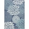 Homeroots 6' X 9' Navy Blue Floral Indoor Outdoor Area Rug 572888 - alternate 1