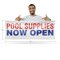 Signmission Pool Supplies Now Open, 18 Inch x 48 Inch, Vinyl Banner B-30813 - alternate 2