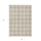 Homeroots 5' X 8' Beige And Gray Plaid Washable Indoor Outdoor Area Rug 595368 - alternate 3