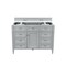 James Martin Vanities Brittany 48" Single Vanity, Urban Gray, w/ 3 CM Siberian Silestone Top 650-V48-UGR-3SFR - alternate 3