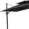 Homeroots 11ft Black Polyester Round Tilt Cantilever Patio Umbrella With Stand 485672 - alternate 3