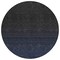 Homeroots 8' Navy Blue And Charcoal Round Abstract Washable Indoor Outdoor Area Rug 588956 - alternate 2