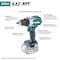 Makita Driver-DrillKit, 550RPM;1800RPM, 18VDC XFD16T - alternate 3