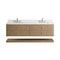 James Martin Vanities Allamari 72" Double Vanity, Dune Mist w/ 3 CM White Zeus Silestone Top D640-V72-DMS-WWZ - alternate 2