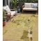 Homeroots 5' X 8' Gold Brown And Green Abstract Washable Indoor Outdoor Area Rug 599569 - alternate 1