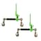 Mytee Products 5/16in-3/8in Hi-Viz Green Quick Ratchet Chain Binder w/ Folding Handle 7,100 lbs, 2PK CBRS-FH56x2 - alternate 2