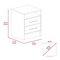 Homeroots 20" Wood Two Drawer Nightstand 453290 - alternate 2