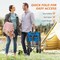 Healsmart 330LBS Collapsible Foldable Wagon Cart, Large Capacity Garden Beach Cart with All-Terrain 3A88GLCARTGARDEN330BLU - alternate 3