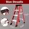 Wrightmaster 3.44 ft. Fiberglass Single-Sided Step Ladder, 9 ft. Reach, with Tool Holder, 330 lb. Load Capacity ZOR-P376653 - alternate 3