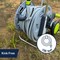 Kings County Tools Garden Hose Reel Cart w/ 100 ft 5/8in Water Hose & Nozzle Italian Made Portable Metal Holder GW68C02-07 - alternate 4
