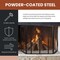 Lavish Home Fireplace Screen 3 Panel Fireplace Gate with Protective Mesh for Wood-Burning Fire Place 80-FPSR-11 - alternate 3