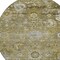 Homeroots 8' Brown Green And Gray Round Floral Washable Indoor Outdoor Area Rug 604068 - alternate 2