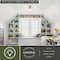 Vaxcel Huntley 12-in W Natural Brass Farmhouse Schoolhouse Semi Flush Mount Ceiling Light White Glass C0261 - alternate 4