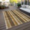 Homeroots 8' X 10' Wheat Ivory And Brown Plaid Washable Indoor Outdoor Area Rug 614026 - alternate 3
