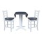 Whitewood Industries Extension Dining Tables, 45 in L, 38 in H, Parawood, 3 Piece K05-42DPT-23-S61722 - alternate 2