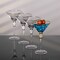 Dinewares 4 Piece Premium Clear Stem Crystal Martini Glasses with Gold Rim and Diamond-like QI004760.GD.4 - alternate 3
