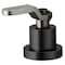 Brizo Litze Roman Tub Handle Kit, Industrial Lever Matte Black/Luxe Steel HL634-BLSL - alternate 2