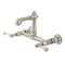 Kingston Brass Double-Handle Wall Mount Bathroom Faucet, Polished Nickel KS7256BL - alternate 1
