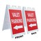 Signmission Valet Parking With Arrow, A-Frame & 2 Decals Installed, Heavy-Duty Plastic Frame SBHD-D-2436-Valet Parking With Arrow - alternate 2