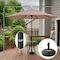 Villacera 9-Foot Outdoor Patio Umbrella with Base, Beige 83-OUT5442B - alternate 4