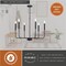 Vaxcel Beldon 6 Light Black Contemporary Chandelier Candelabra H0297 - alternate 4