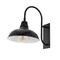 Jonathan Y Stanley 12.25" 1-Light Farmhouse Industrial Iron LED Gooseneck Arm Outdoor Sconce, Black JYL7614B - alternate 4