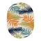 World Rug Gallery Palm Frond Indoor/Outdoor Area Rug 5 ft x 7 ft Oval Multi 5550MULTI5OV - alternate 3