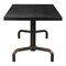 Homeroots 71" Black and Gold Wood and Steel Trestle Base Dining Table 572225 - alternate 1