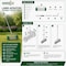 Gardenised Durable Rolling Spike Lawn Aerator w/Sturdy Steel Handle and Sharp Metal Tines QI004663 - alternate 4