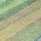 Homeroots 8' Artichoke Green Peach And Teal Blue Round Striped Washable Indoor Outdoor Area Rug 631193 - alternate 2