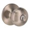 Shield Security Flat Ball Entry Door Knob 2-3/8" and 2-3/4" Backset Grade 3 Satin Nickel TFX200B - alternate 3