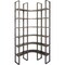 Homeroots Brown Iron and Solid Wood Six Tier Bookcase 392221 - alternate 3