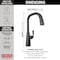 Delta Stryke Single Handle Pull-Down Kitchen Faucet 9176-BL-DST - alternate 3