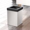 Gatco Modern Square 3 Gal. Wastebasket, Satin Nickel/Matte Black Lid 1914MX - alternate 3