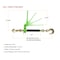 Mytee Products 3/8 in-1/2 inFolding Handle Ratchet Chain Binder w/1/2 inGrab & Slip Hook 12000lbs, 2PK CBRS-FH38-12SHx2 - alternate 3